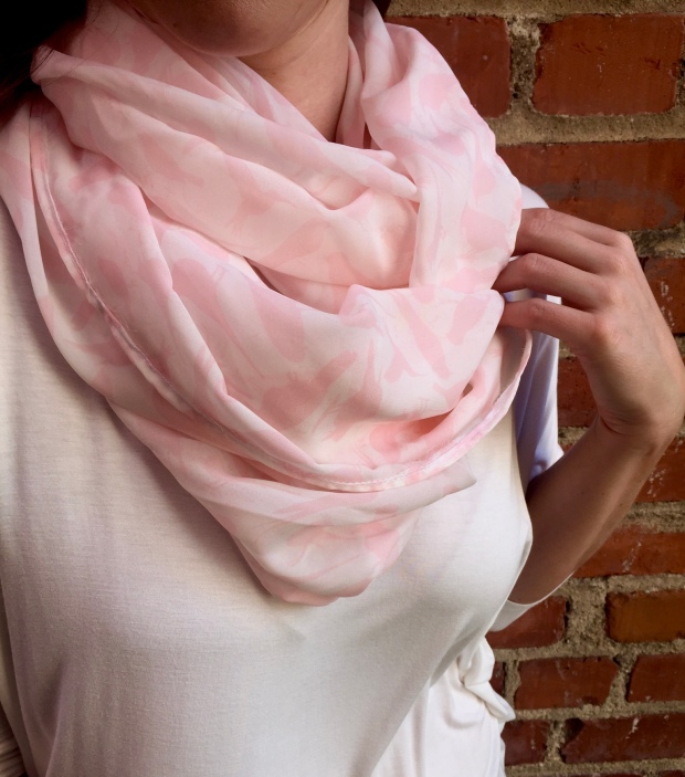 The Blush Pink Birdie sheer infinity scarf! Love this one...